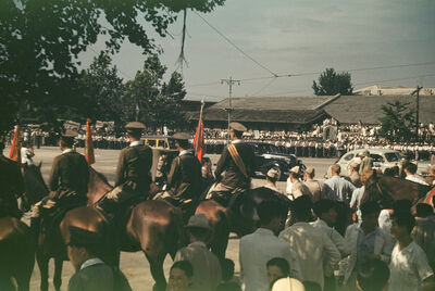 An ox cart with stacking rice_August 15