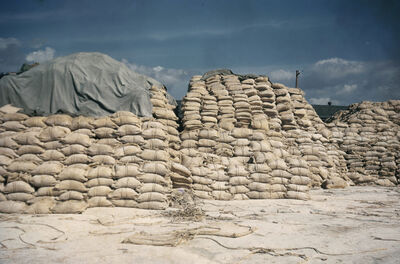 A pile of American fertilizer