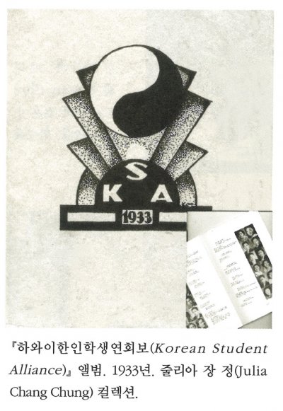 『 하와이한인학생연회보(Korean Student Alliance)』 앨범. 1933년. 줄리아 장 정(Julia Chang Chung) 컬렉션.