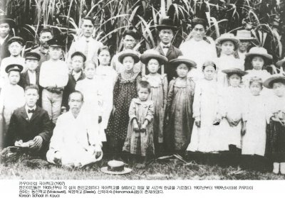 카우아이섬 국어학교(1907) 한인이민들은 1905년부터 각 섬의 한인교회마다 국어학교를 설립하고 매일 몇 시간씩 한글을 가르쳤다. 1907년부터1909년사이에 카우이이섬에는 동신학교(Makaweli), 육영학교(Eleele), 신학의숙(Hanamaulu)등이 존재하였다. Korean School in Kauai